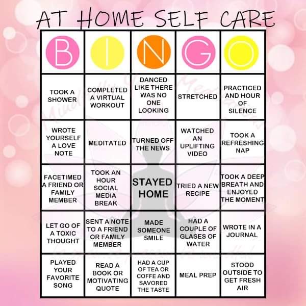 Self Care Bingo